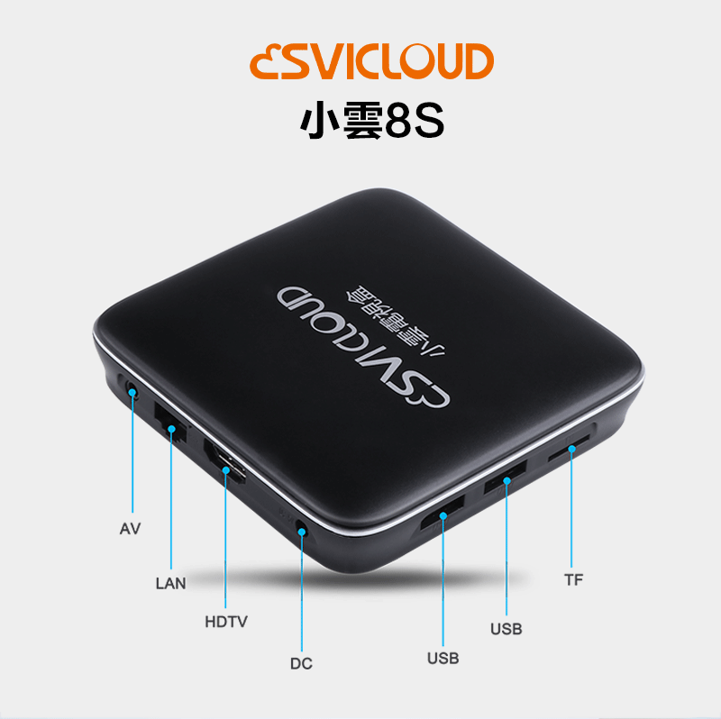 小雲電視盒子小雲盒子8S SVICloud 8S TV Box】 2+16GB 8K 機頂盒